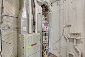 Utilities with gas water heater