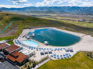 Drone / aerial view of mountains
