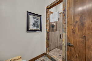 Bathroom with walk in shower