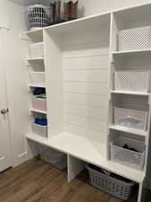 Mudroom with LVP flooring