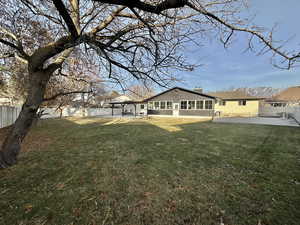 View of yard with a patio