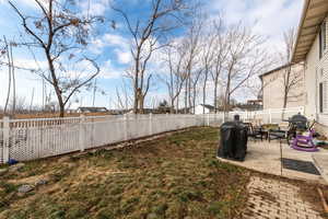 View of yard featuring a patio