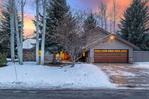 View of front of house featuring a garage