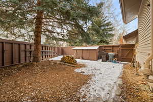 View of snowy yard