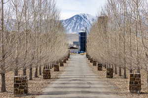 Exterior space with a mountain view