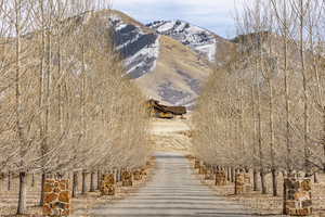 Property view of mountains featuring a rural view