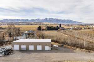 Mountain view with a rural view