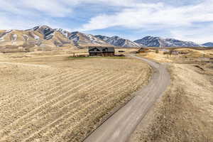 Mountain view with a rural view