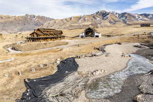 Mountain view featuring a rural view