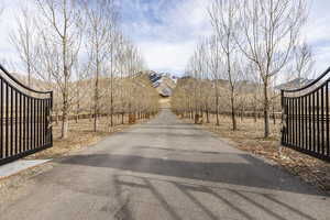 View of road featuring a mountain view and a rural view