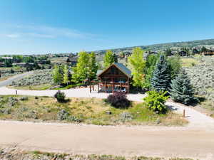 Birds eye view of property