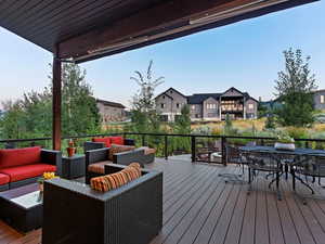 Deck featuring an outdoor hangout area