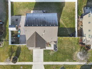 Birds eye view of property