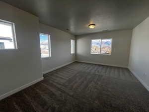 Carpeted empty room with plenty of natural light