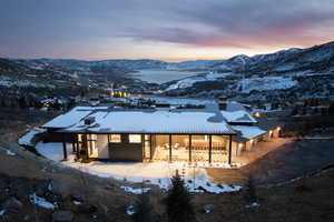 Exterior space with a mountain view