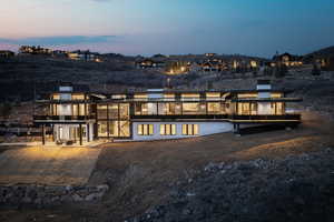 View of back house at dusk