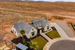 Bird's eye view featuring a mountain view