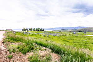 View of mountain feature with a rural view