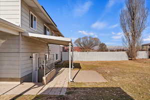 View of back yard