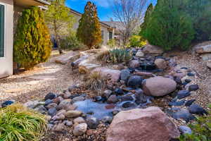 Waterfall in back yard