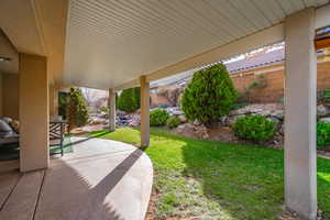 View of patio / terrace with expanded patio cover