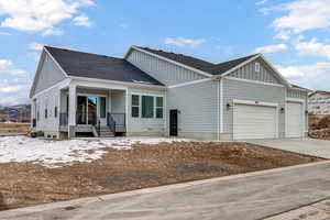 View of front of house featuring a garage