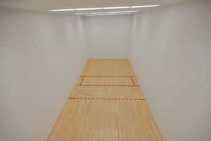 Racquetball court.