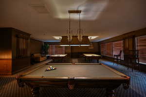 Community billiard's room.