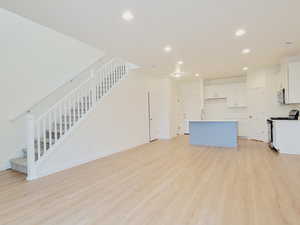 Family room open to dining space and kitchen