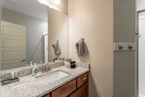 Bathroom with vanity