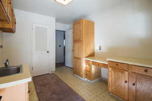 Kitchen featuring sink