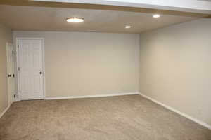 View of carpeted empty room