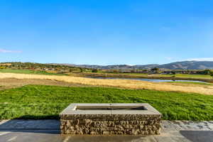 View of mountain feature with a water view