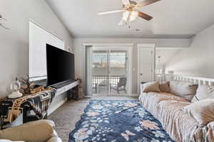 Living room lofted ceiling