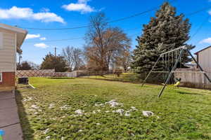 View of yard featuring central AC