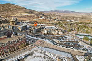 Bird's eye view featuring a mountain view