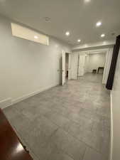 View of basement