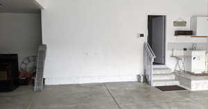 Exterior space with sink