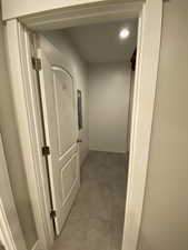 Hall with electric panel
