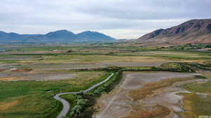 View of mountain feature with a rural view