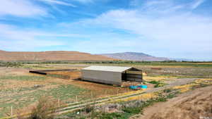 View of mountain feature with a rural view