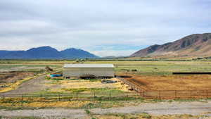 Mountain view with a rural view