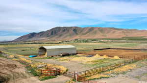 Mountain view featuring a rural view