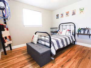 Bedroom featuring hardwood / wood-style floors