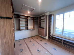 View of spacious closet