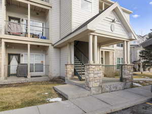 Property entrance featuring a porch