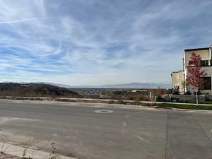 Exterior space with a mountain view