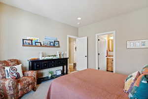 Bedroom featuring ensuite bath