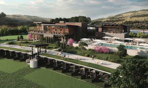 Aerial view of property and surrounding area