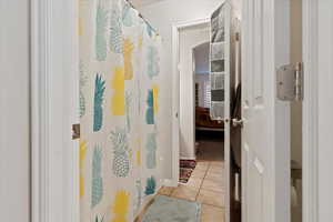 Bathroom featuring tile patterned flooring